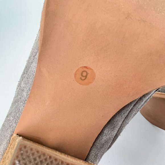 JEFFREY CAMPBELL Gray Taupe Suede Boho Ankle Boots Booties - Picture 8 of 12